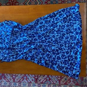 Skatie Floral Blue Mini Dress